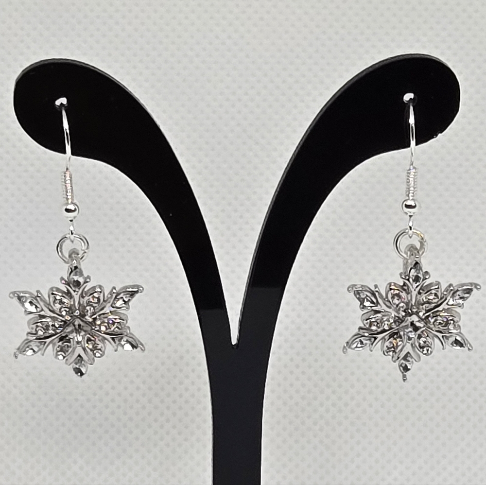 Silver Snowflake earrings